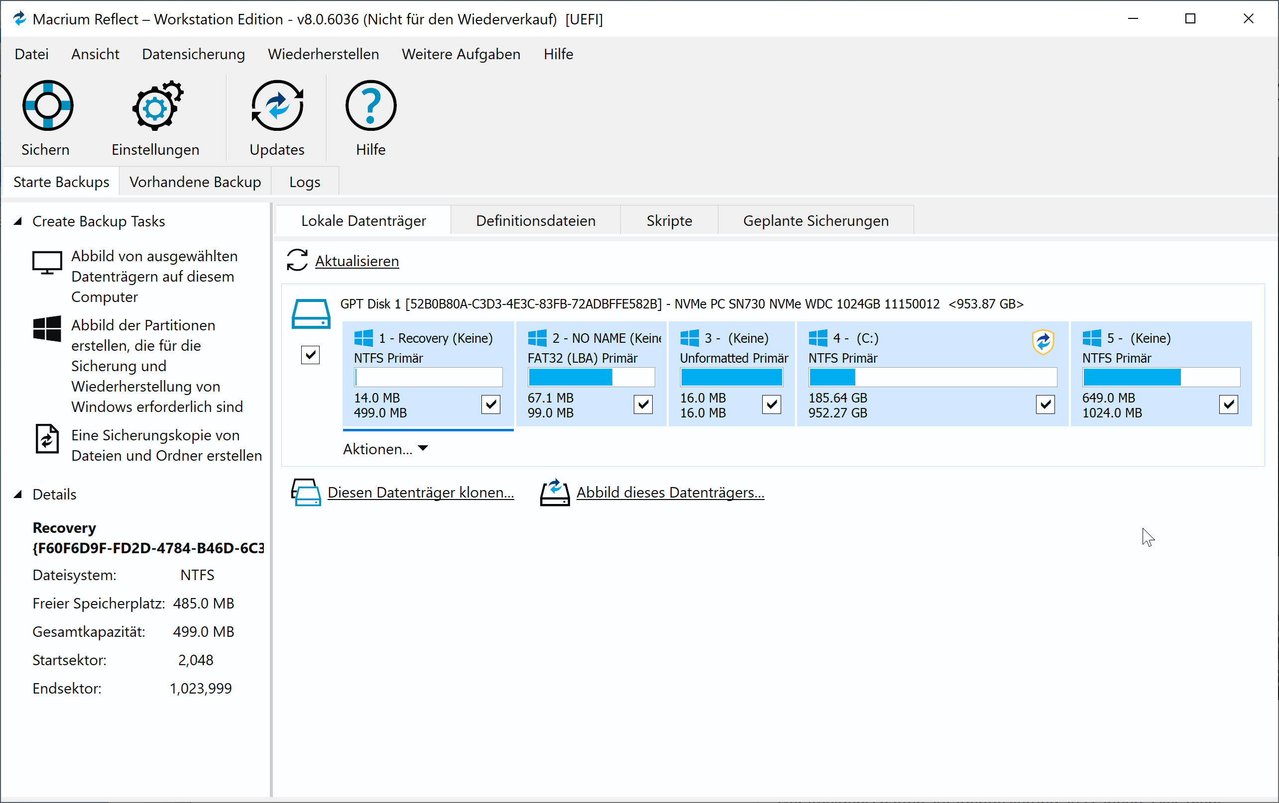 Macrium Reflect v8 Workstation Kauflizenz mit 1 Jahr Standard Support – Bild 2